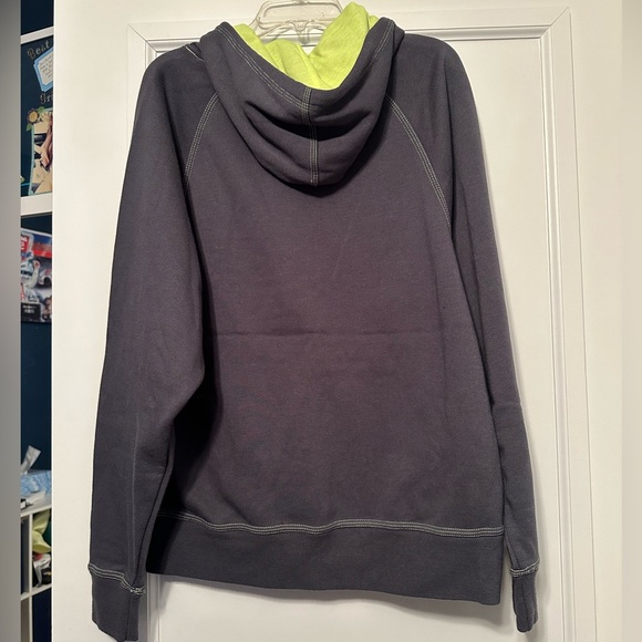 Volkswagen Gray and Neon Yellow Hoodie, Adult Size Small, Gently Worn - Picture 4 of 5